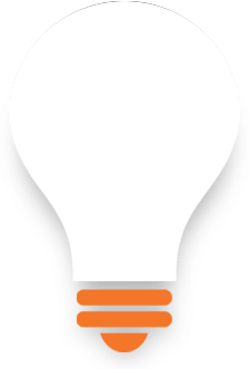 Light bulb overlay over the profile pictures